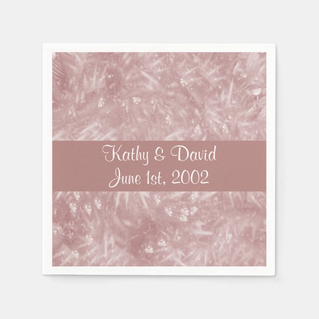 Serviette En Papier Red Elegant (Mariage) (Devant)
