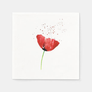 Serviette En Papier Red Poppy