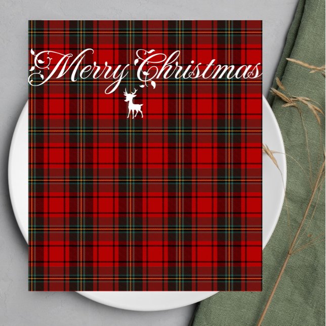 Serviette En Papier Red Tartan Scotland Motif sans joint (Créateur téléchargé)