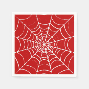 Serviette En Papier Red Web