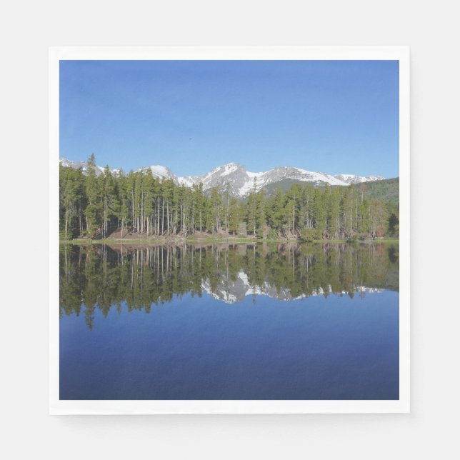 Serviette En Papier Reflet du lac Sprague (Devant)