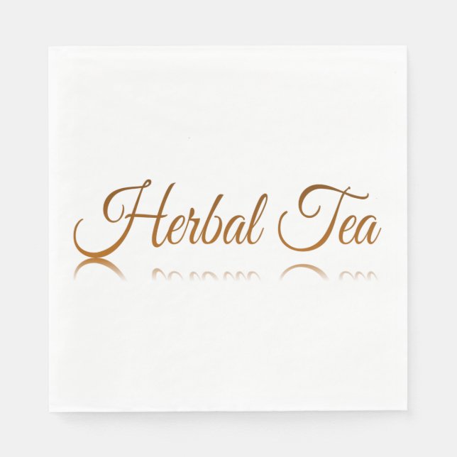 Serviette En Papier Réflexion de thé aux herbes (Devant)