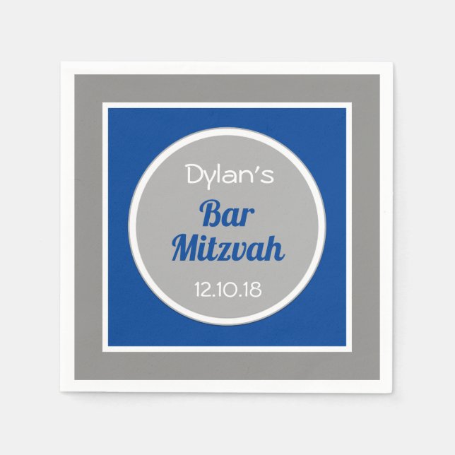 Serviette En Papier Regarde ! Serviettes de bar Mitzvah personnalisées (Devant)