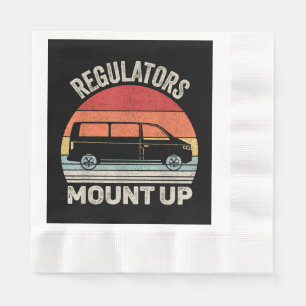 Serviette En Papier Régulateurs vintages Rétro Monter Funny Maman