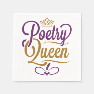 Serviette En Papier Reine de la poésie