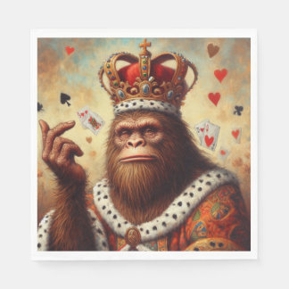 Serviette En Papier Reine des Coeurs de Bigfoot