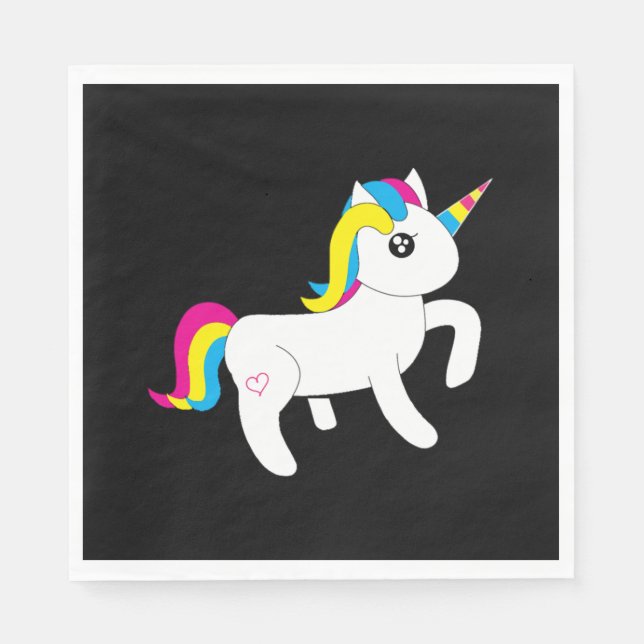Serviette En Papier Relaxez-vous Licorne (Devant)