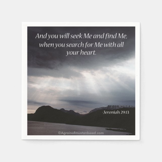 Serviette En Papier Religieux (Devant)