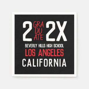 Serviette En Papier Remise de diplôme moderne et audacieuse