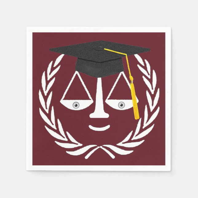 Serviette En Papier Remise des diplômes de la faculté de droit (Devant)