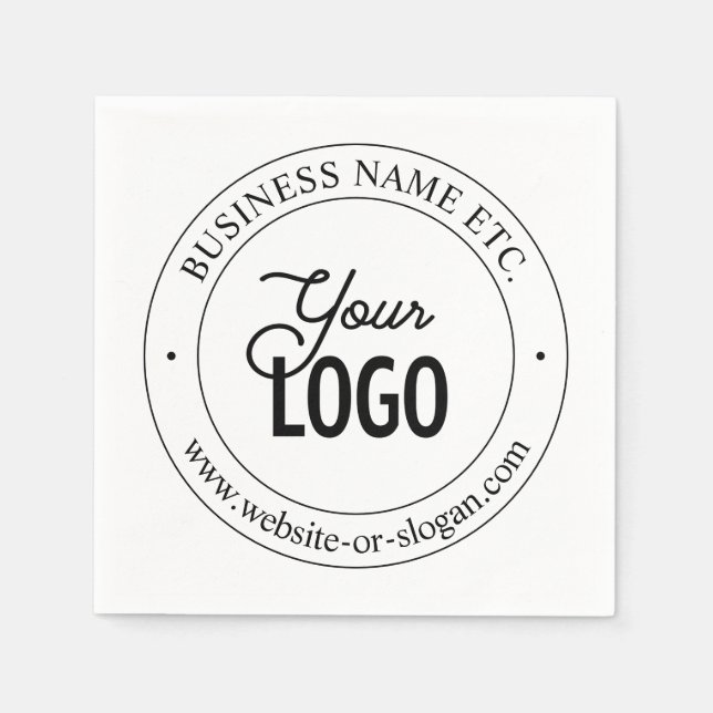 Serviette En Papier Remplacement et personnalisation faciles du logo | (Devant)