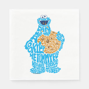 Serviette En Papier Remplissage du Motif de monstre de cookies
