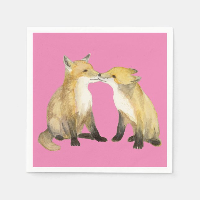 Serviette En Papier Renard (Devant)