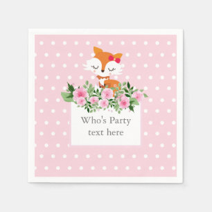 Serviette En Papier renard, bois, mignonette