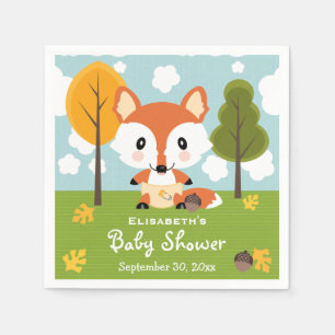 Serviette En Papier Renard dans le Baby shower Diapers
