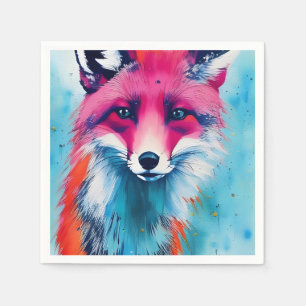 Serviette En Papier Renard rouge