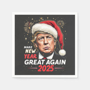 Serviette En Papier Rendre sa grandeur au Nouvel An 2025 Trump Nouvell