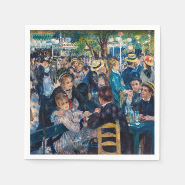 Serviette En Papier Renoir - Danse au Moulin de la Galette (Devant)