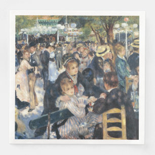 Serviette En Papier Renoir Moulin Danse Galette Party
