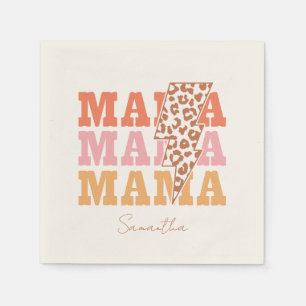 Serviette En Papier Répétition Rustique "Mama"