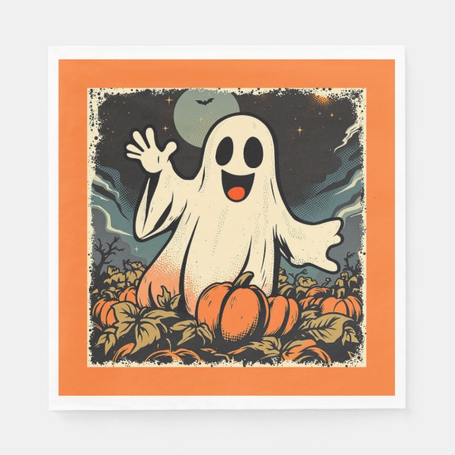 Serviette En Papier Réplique "Friendly Ghost" vers 1950 (Devant)