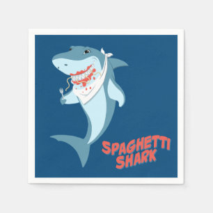 Serviette En Papier Requin spaghetti