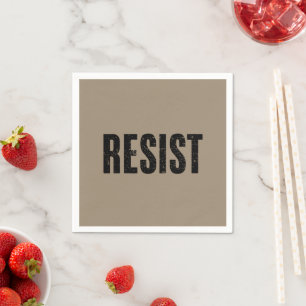 Serviette En Papier Résister à Trump Protestation anti-Trump Anti Poli
