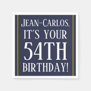 Serviette En Papier Respectable 54e Anniversaire Papier serviettes