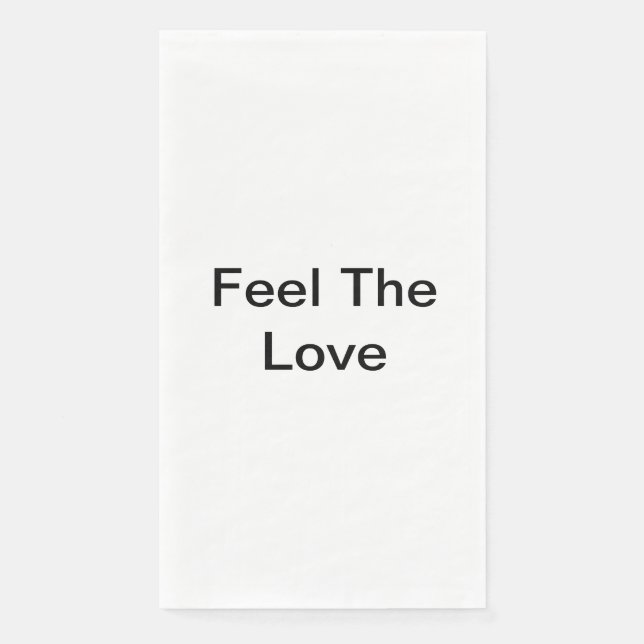 Serviette En Papier Ressentez l'amour (Devant)