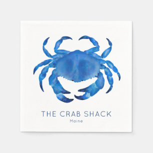 Serviette En Papier Restaurant de fruits de mer Blue Crab