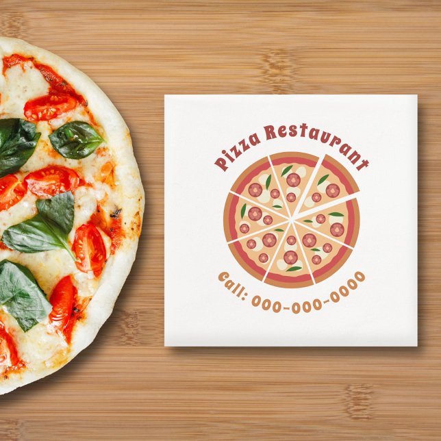 Serviette En Papier Restaurant Pizza (Pizza Napkin)