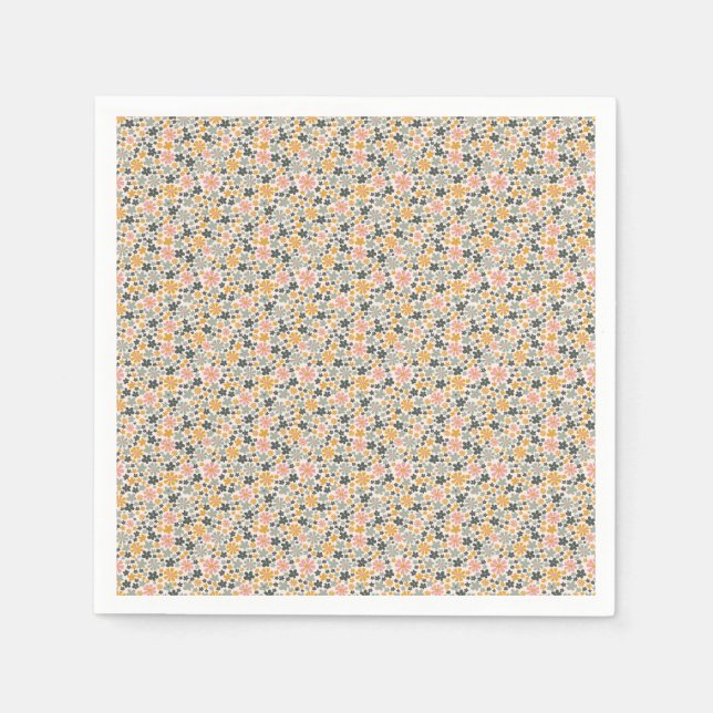 Serviette En Papier Reste sauvage, enfant de fleurs (Devant)