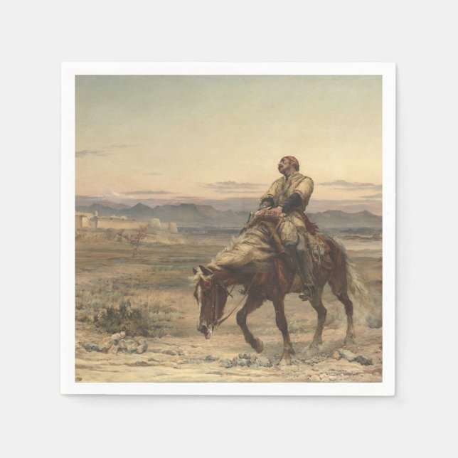 Serviette En Papier Restes d'une armée (par Elizabeth Thompson) (Devant)