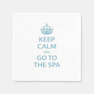 Serviette En Papier Restez calme et allez au Spa