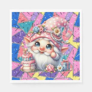 Serviette En Papier Retour À L'Anniversaire Rétro Serviettes