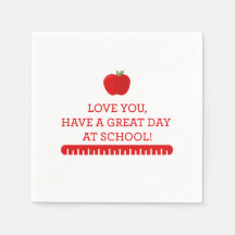 Retour à l'école LunchBox Napkin