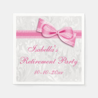 Retraite Damask et Pretty Rose Faux Bow