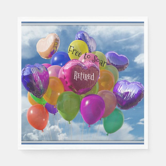 Serviette En Papier Retraité - Libre de s'envoler (Devant)