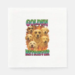 Serviette En Papier Retriever doré