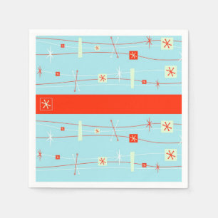 Serviette En Papier Rétro