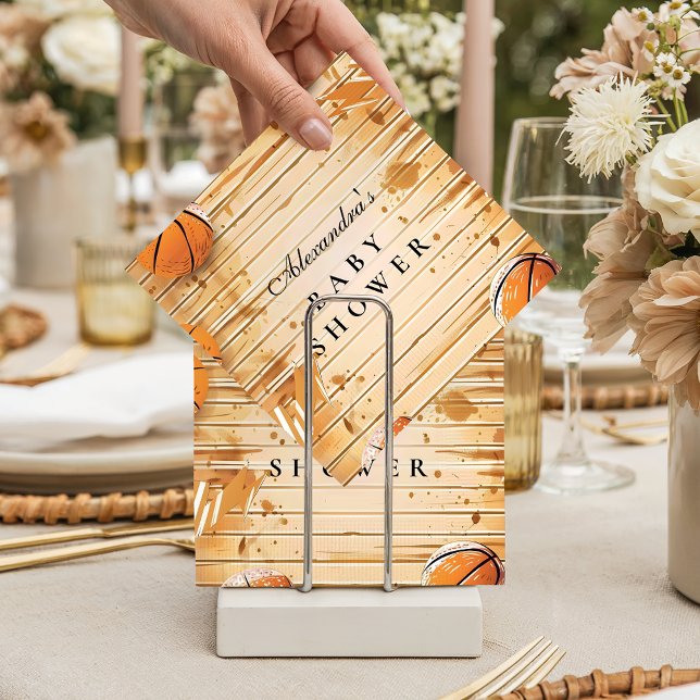 Serviette En Papier Retro Basketball Baby Shower (Créateur téléchargé)