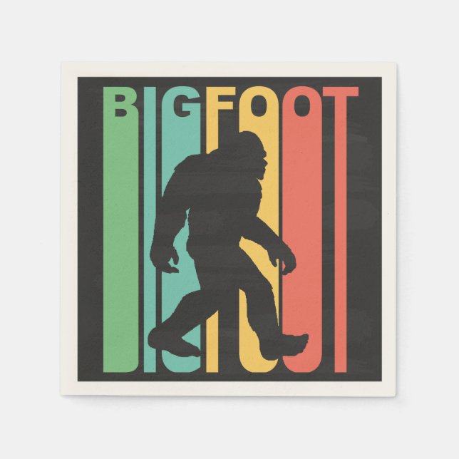 Serviette En Papier Retro Bigfoot (Devant)