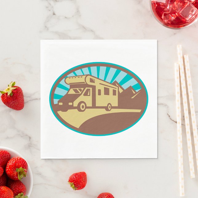 Serviette En Papier Retro Campervan (Créateur téléchargé)