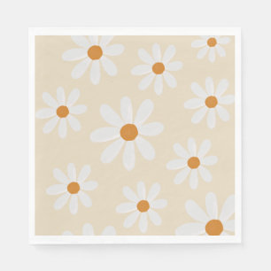 Serviette En Papier Retro Daisy Party Napkin
