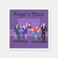 Retro Gay Bar Cocktail Napins