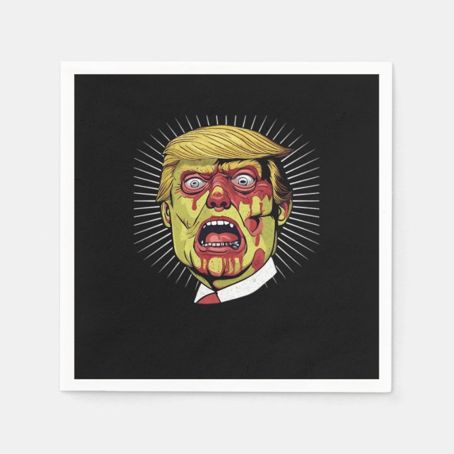 Serviette En Papier Retro Halloween (Devant)