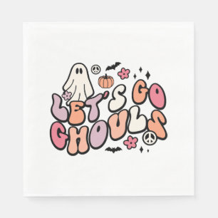 Serviette En Papier Retro Halloween   