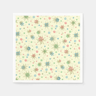 Serviette En Papier Retro Hipster Space Age