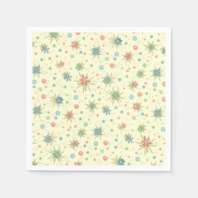 Serviette En Papier Retro Hipster Space Age (Devant)