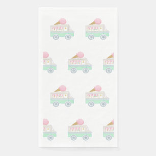 Serviette En Papier Retro Ice Cream Truck Party